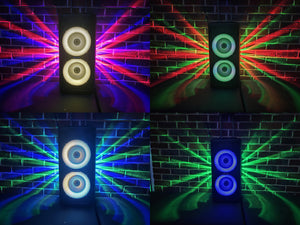 Vocal-Star Phoenix tragbare Karaoke-Maschine, Bluetooth, 2 kabellose Mikrofone und umwerfende Disco-Lichteffekte
