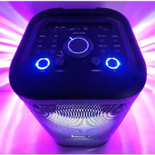 Laden Sie das Bild in den Galerie-Viewer, Vocal-Star Phoenix tragbare Karaoke-Maschine, Bluetooth, 2 kabellose Mikrofone und umwerfende Disco-Lichteffekte